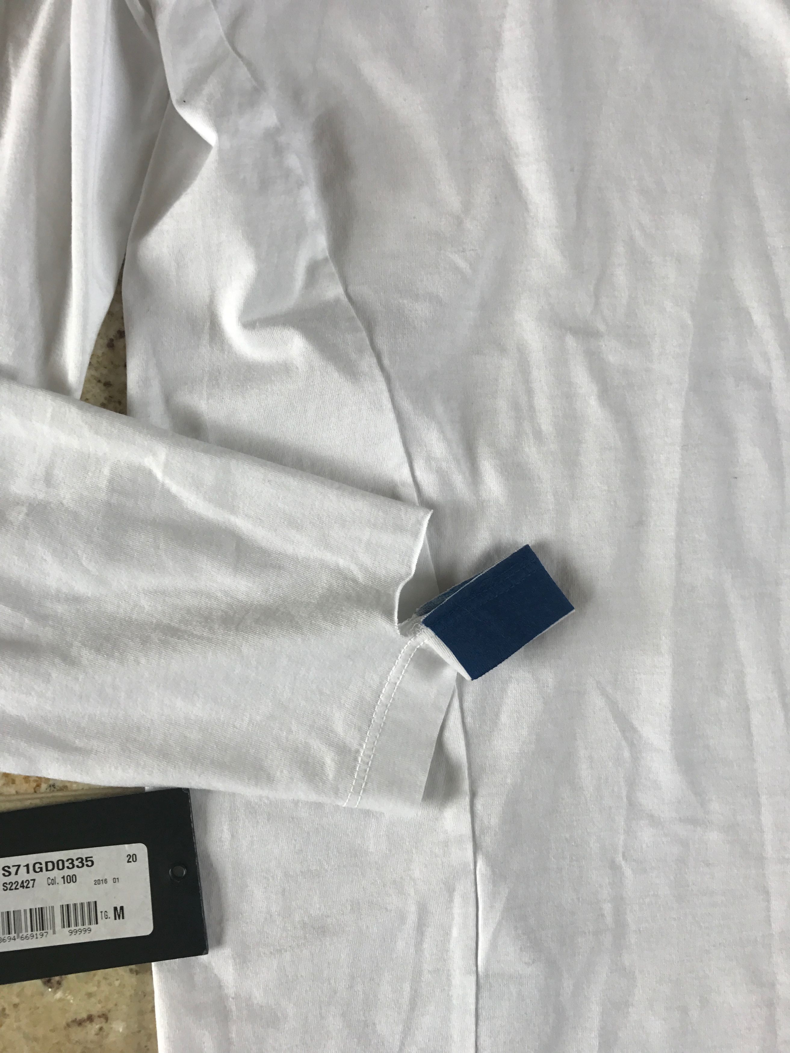 Dsquared2 LS Straight Fit White LS Tee Size US M / EU 48-50 / 2 - 4 Thumbnail