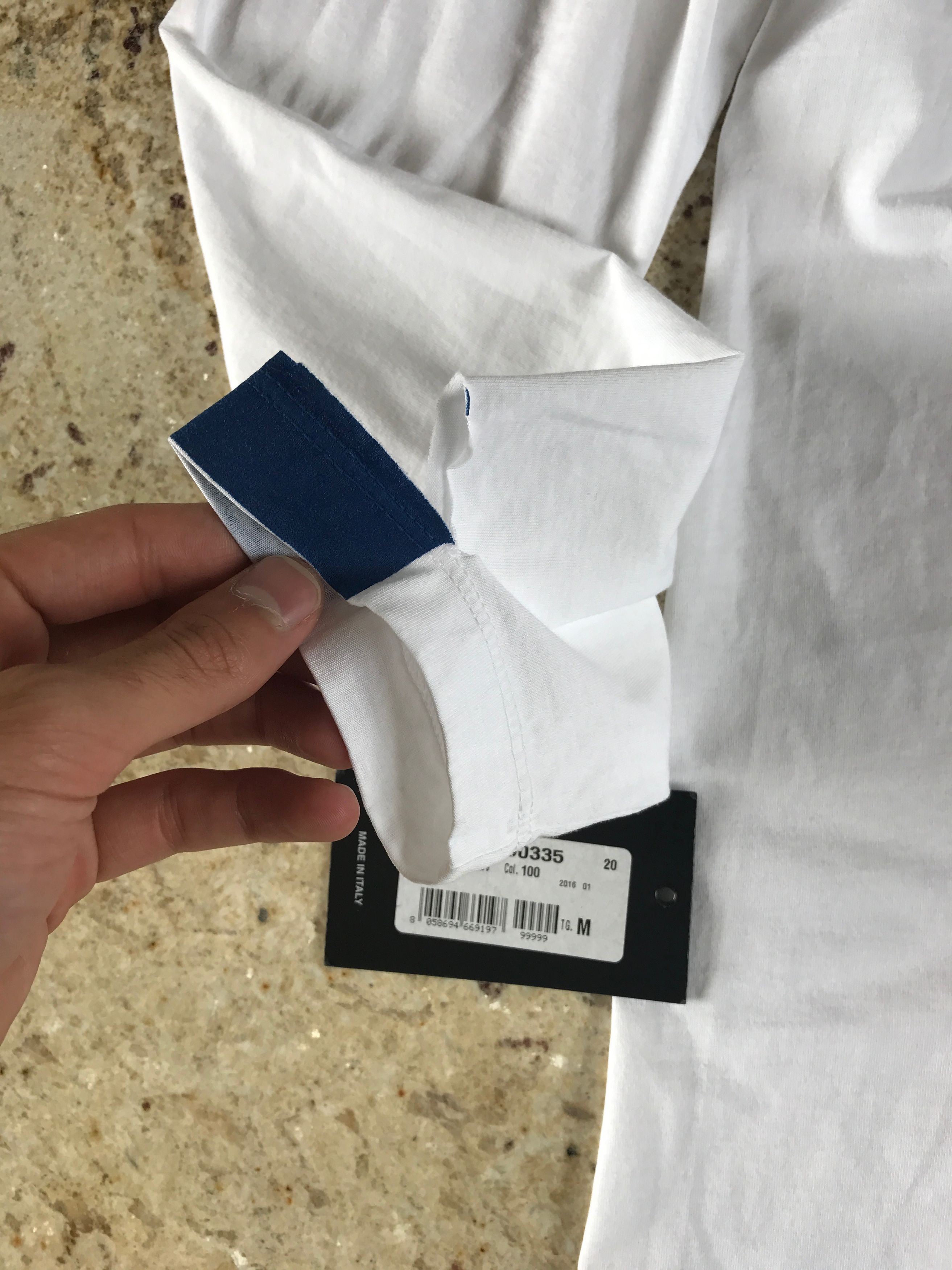 Dsquared2 LS Straight Fit White LS Tee Size US M / EU 48-50 / 2 - 3 Thumbnail