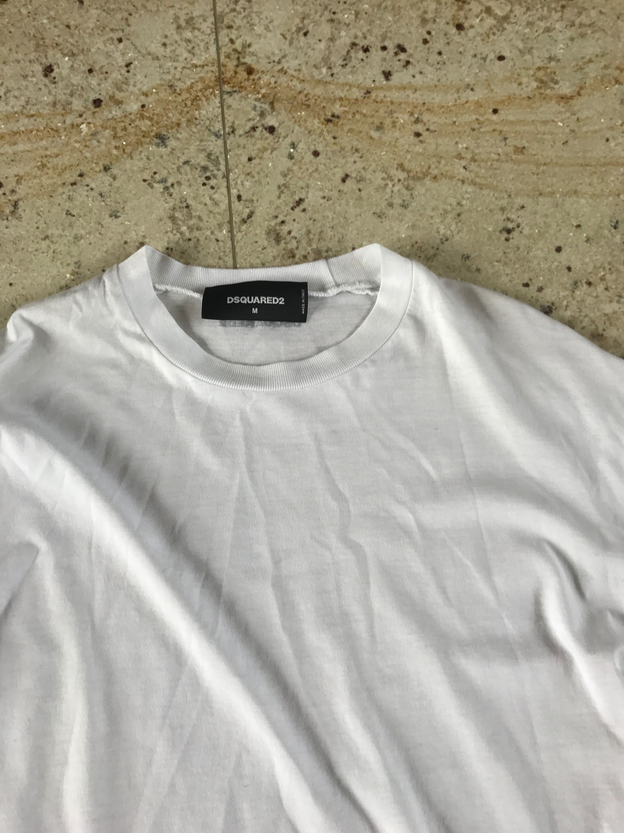 Dsquared2 LS Straight Fit White LS Tee Size US M / EU 48-50 / 2 - 5 Thumbnail