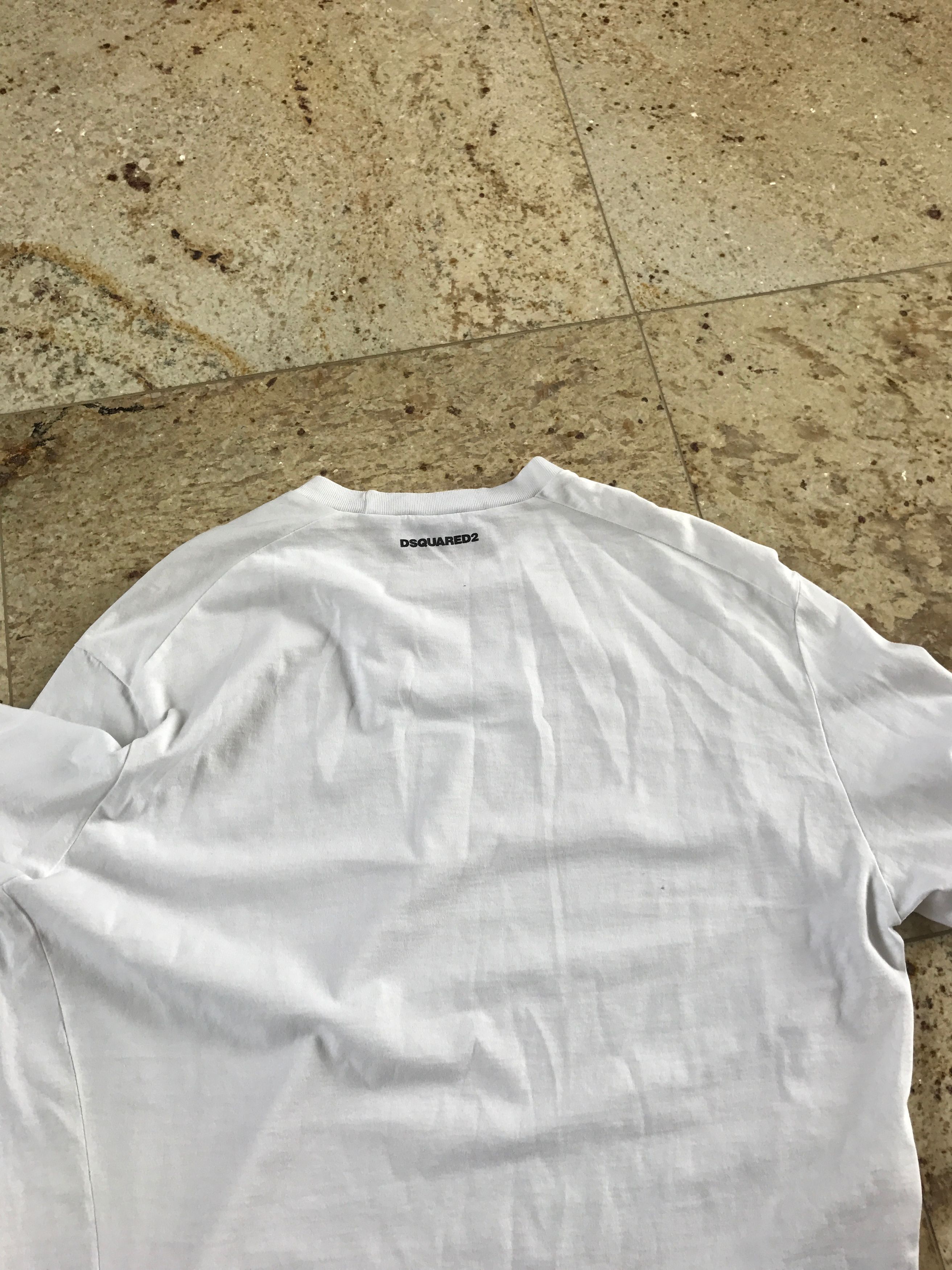 Dsquared2 LS Straight Fit White LS Tee Size US M / EU 48-50 / 2 - 7 Thumbnail