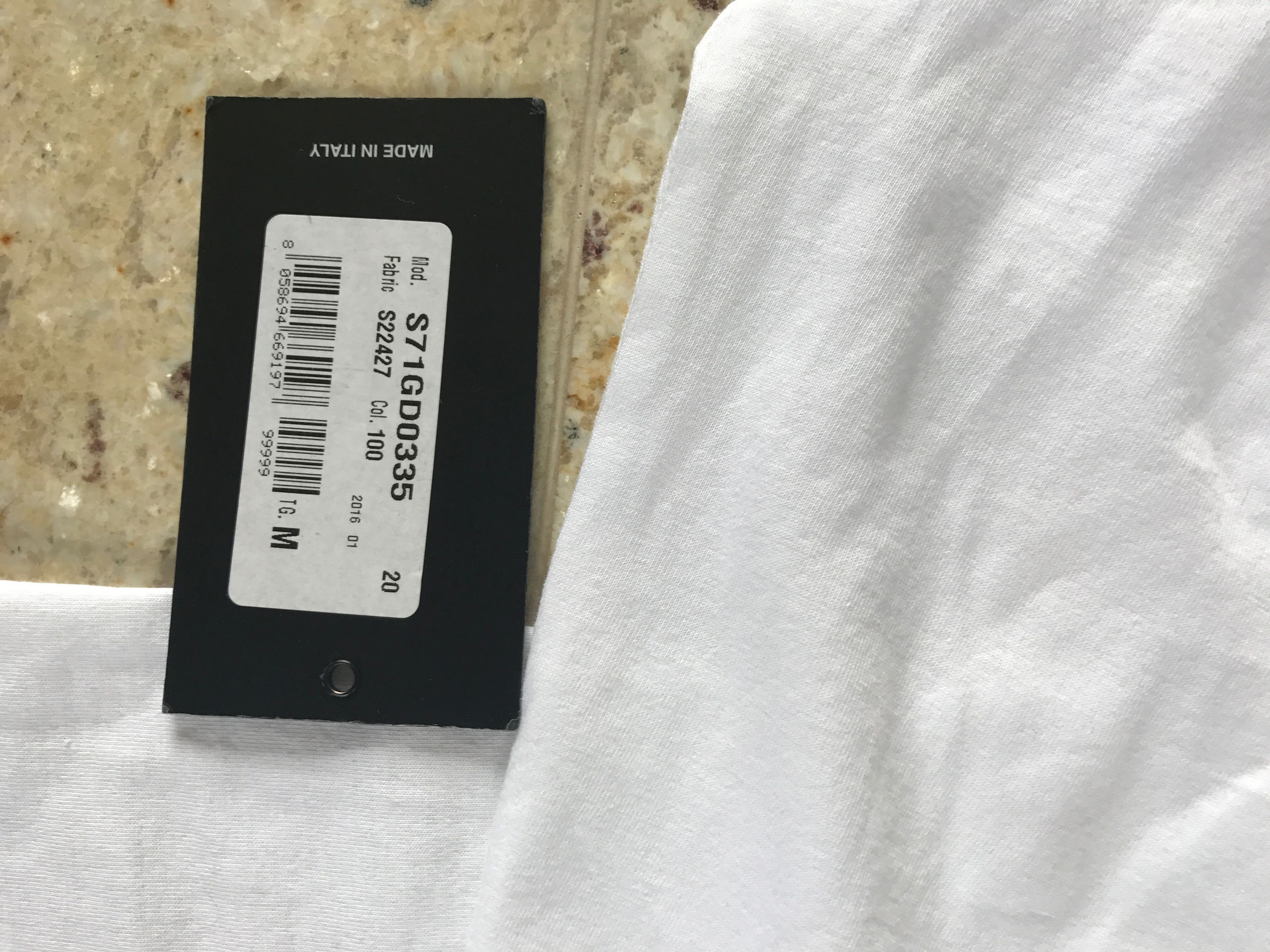 Dsquared2 LS Straight Fit White LS Tee Size US M / EU 48-50 / 2 - 6 Thumbnail