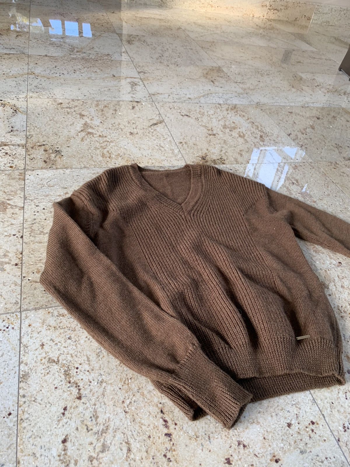 Dsquared2 V Neck Knitwear in Brown Size US M / EU 48-50 / 2 - 4 Thumbnail