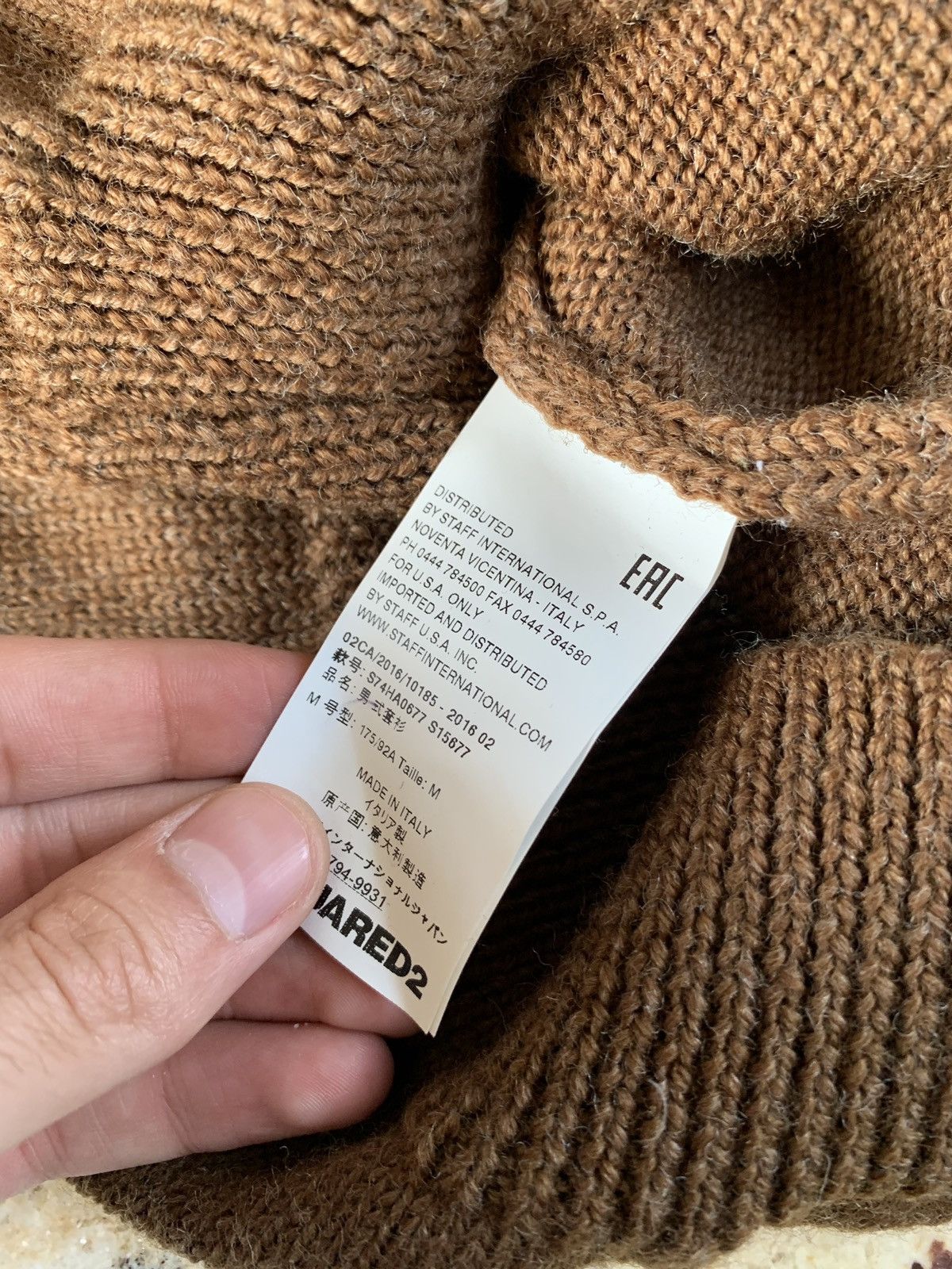 Dsquared2 V Neck Knitwear in Brown Size US M / EU 48-50 / 2 - 15 Thumbnail