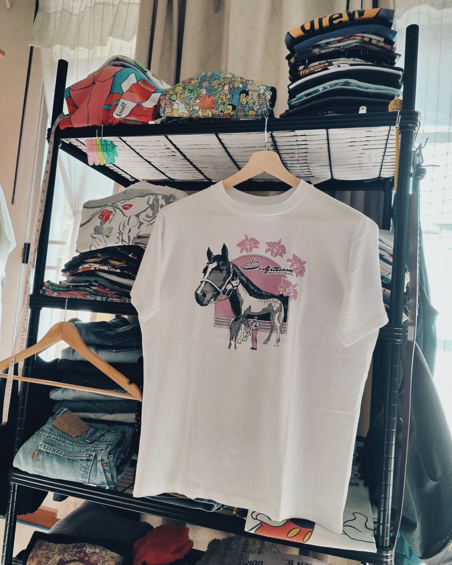 Vintage vintage 80s - Beautiful Horses 🐴 Size US XL / EU 56 / 4 - 3 Thumbnail