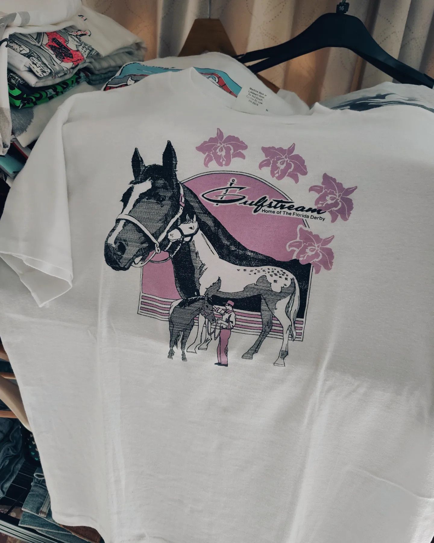 Vintage vintage 80s - Beautiful Horses 🐴 Size US XL / EU 56 / 4 - 1 Thumbnail