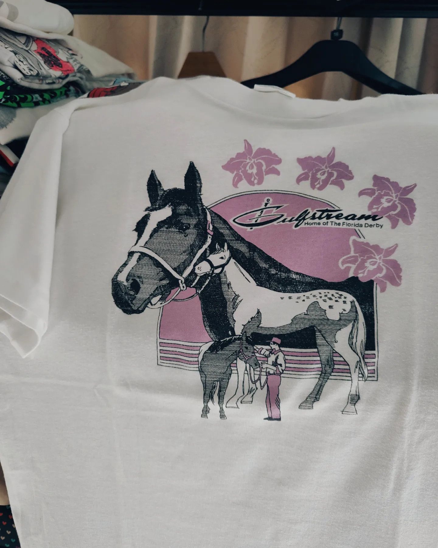 Vintage vintage 80s - Beautiful Horses 🐴 Size US XL / EU 56 / 4 - 4 Thumbnail