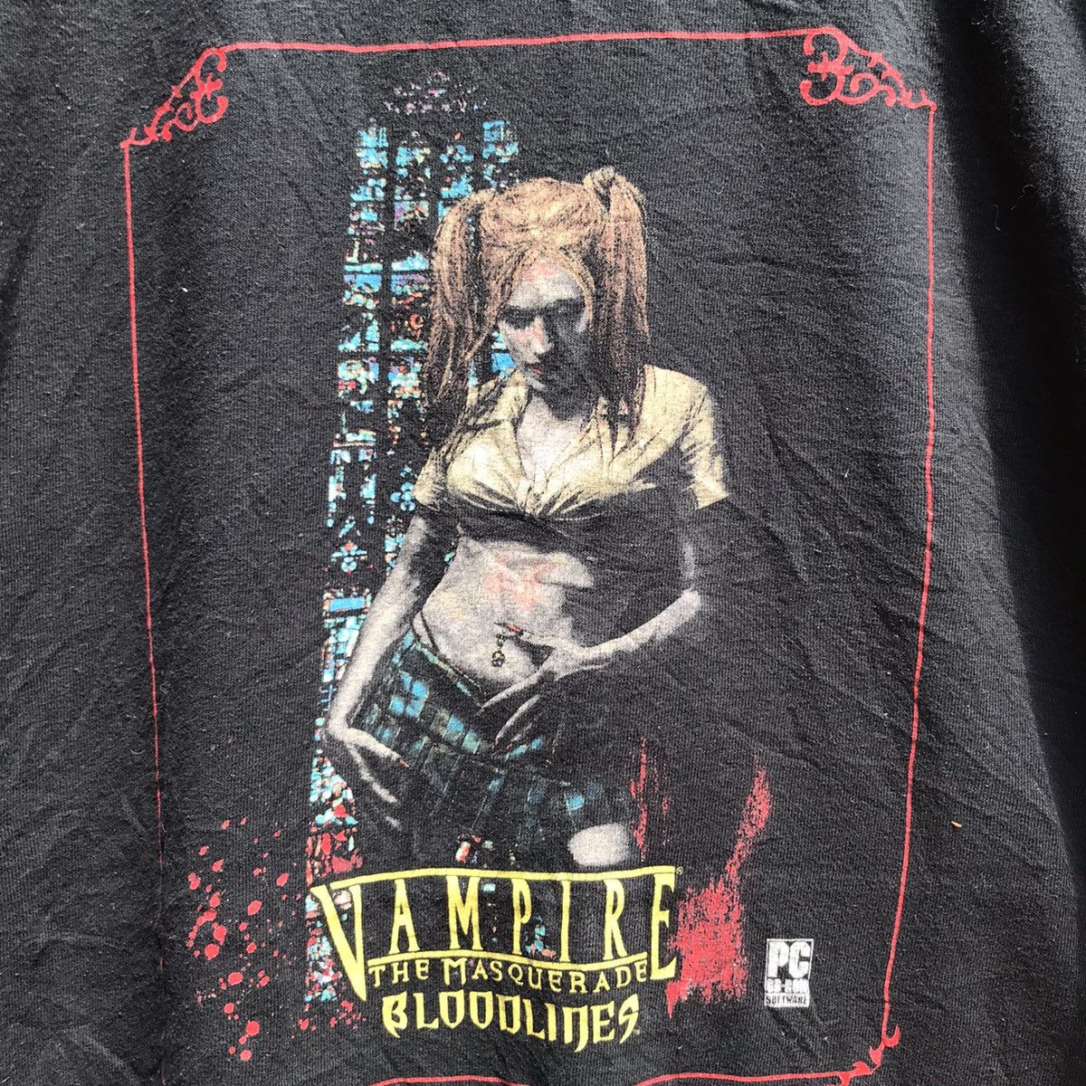 Vintage Vintage VAMPIRE THE MASQUERADE pc game tee bloodlines Size US XL / EU 56 / 4 - 4 Thumbnail