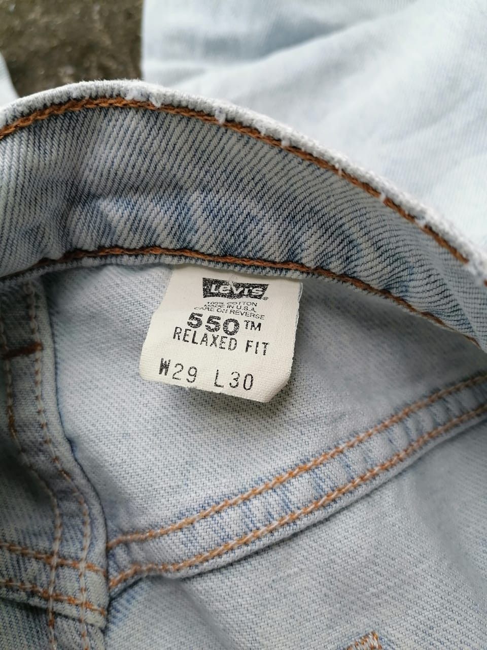 Levi's × Levi's Vintage Clothing Levi's Strauss 550 Relaxed Fit Distressed Denim Jeans Size US 30 / EU 46 - 6 Thumbnail