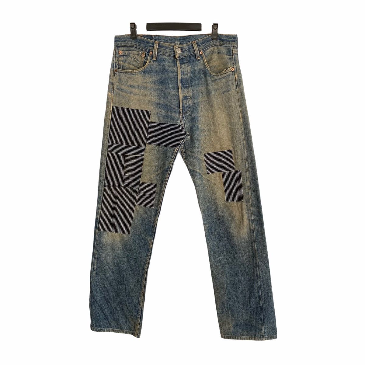 Levi's × Levi's Vintage Clothing × Vintage Vintage 90’s 501xx Levi’s Denim Pant Thrashed Made In USA Size US 34 / EU 50 - 1 Thumbnail