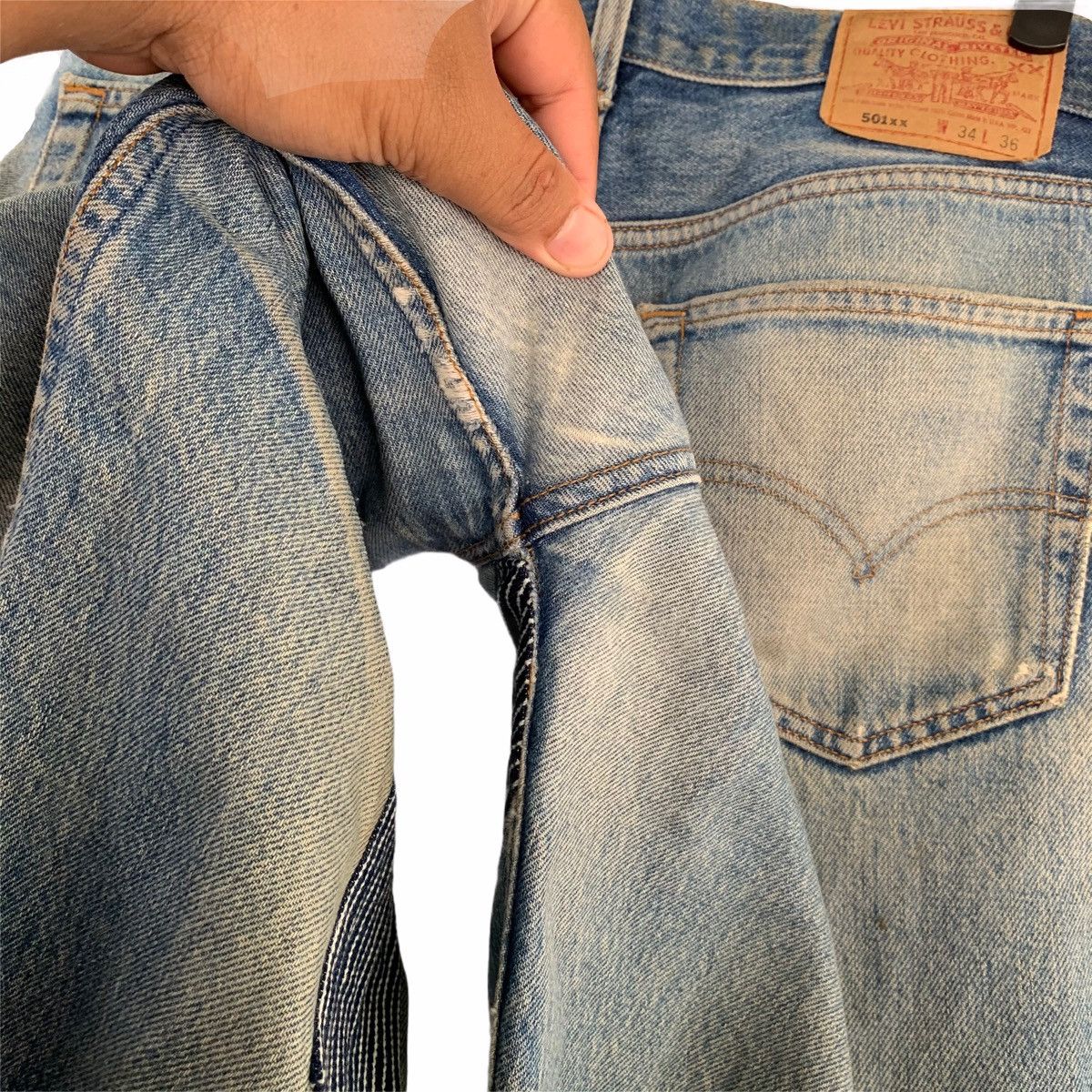 Levi's × Levi's Vintage Clothing × Vintage Vintage 90’s 501xx Levi’s Denim Pant Thrashed Made In USA Size US 34 / EU 50 - 11 Thumbnail
