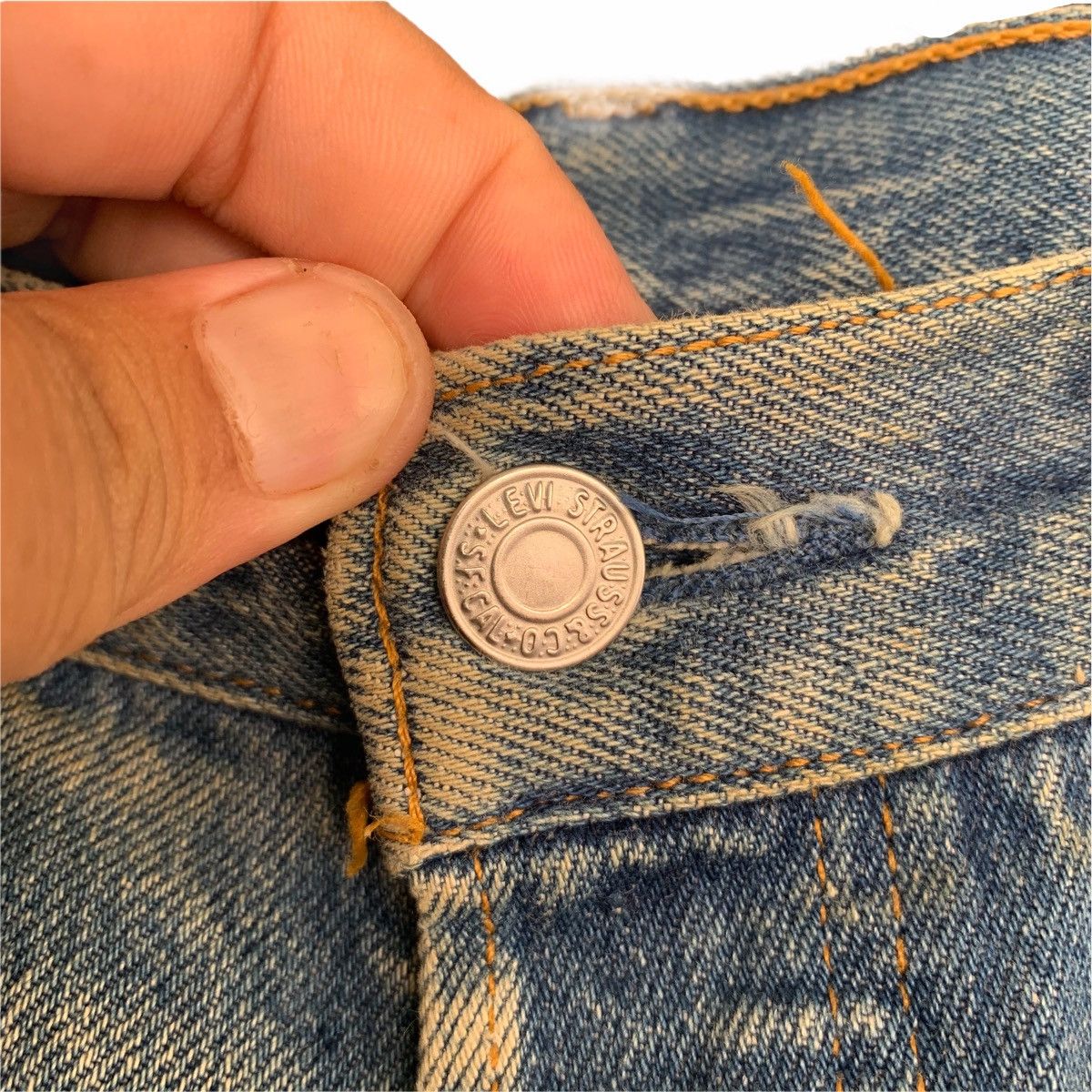 Levi's × Levi's Vintage Clothing × Vintage Vintage 90’s 501xx Levi’s Denim Pant Thrashed Made In USA Size US 34 / EU 50 - 8 Thumbnail