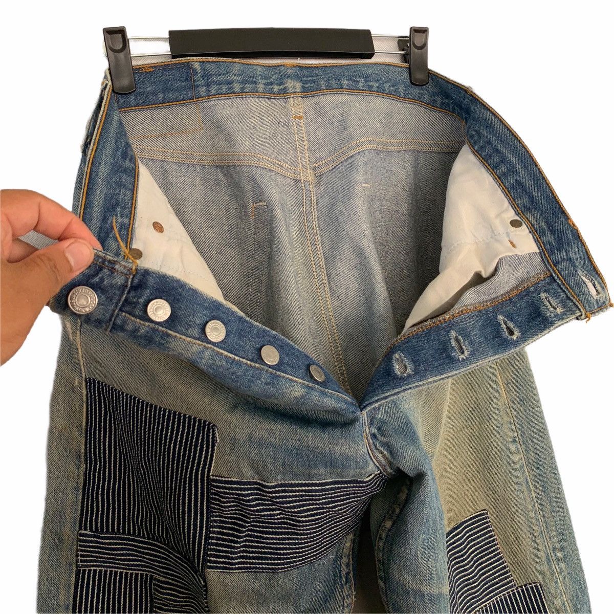 Levi's × Levi's Vintage Clothing × Vintage Vintage 90’s 501xx Levi’s Denim Pant Thrashed Made In USA Size US 34 / EU 50 - 15 Thumbnail