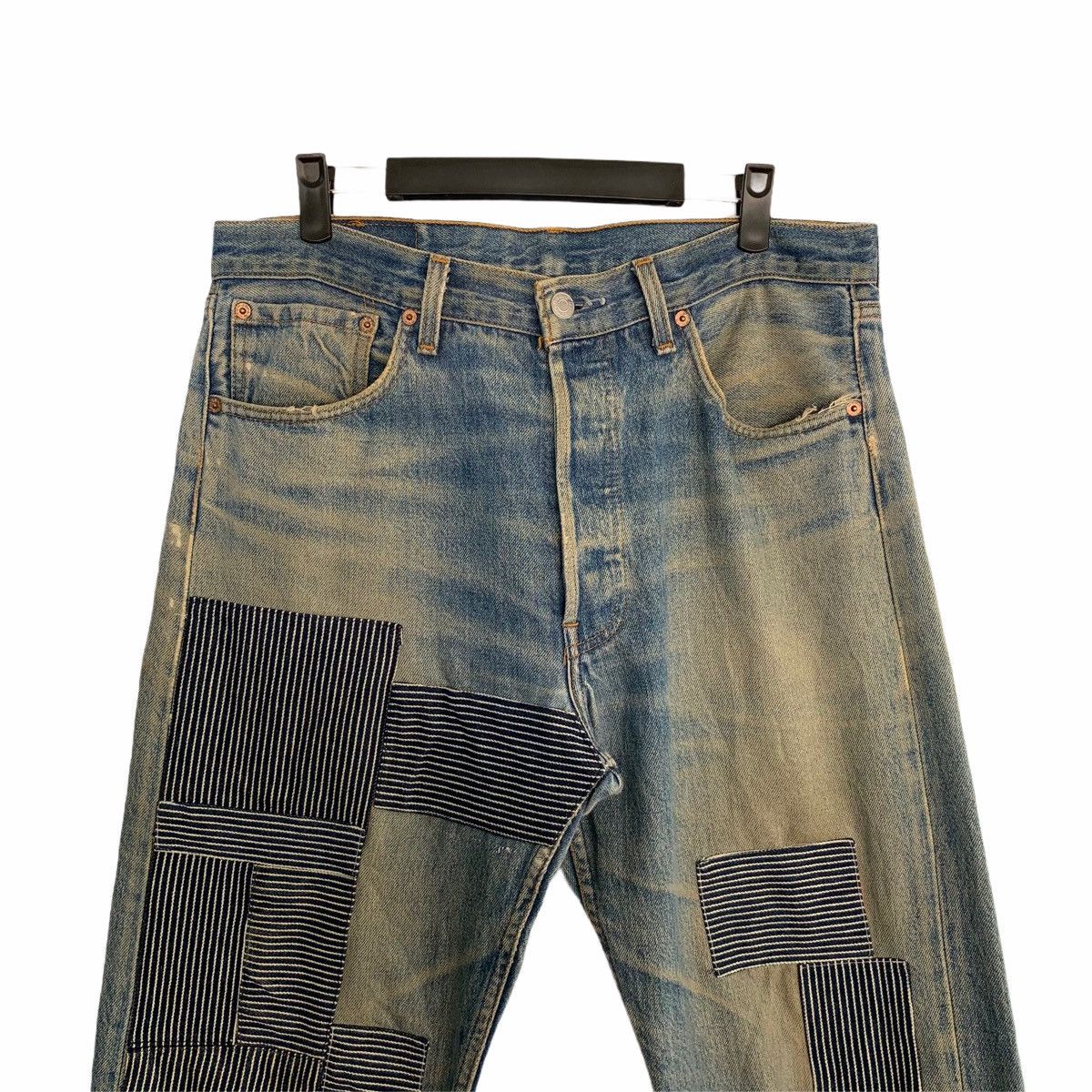 Levi's × Levi's Vintage Clothing × Vintage Vintage 90’s 501xx Levi’s Denim Pant Thrashed Made In USA Size US 34 / EU 50 - 3 Thumbnail