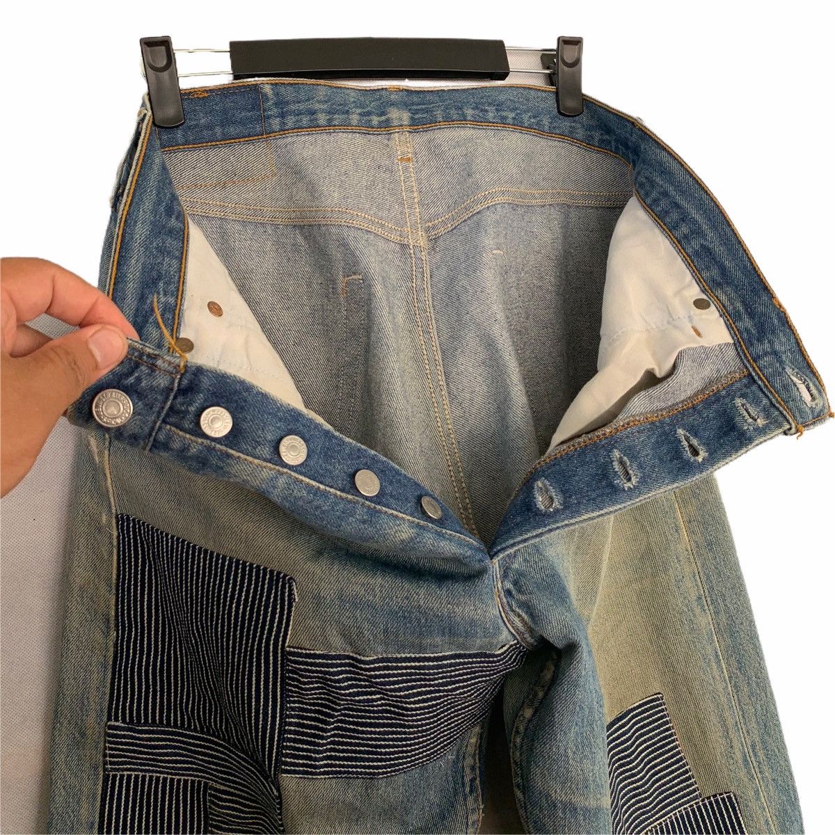 Levi's × Levi's Vintage Clothing × Vintage Vintage 90’s 501xx Levi’s Denim Pant Thrashed Made In USA Size US 34 / EU 50 - 14 Thumbnail