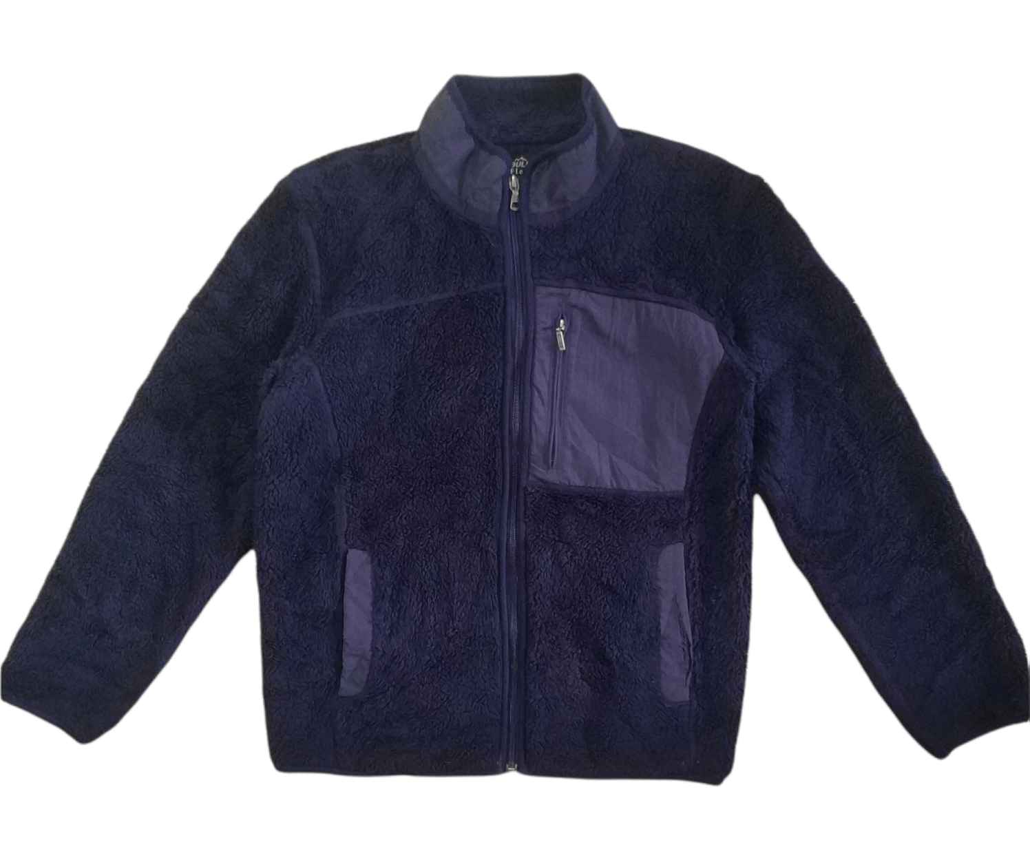 Pre-owned Grailed Purple Bulky Fleece Faux Fur Jacket