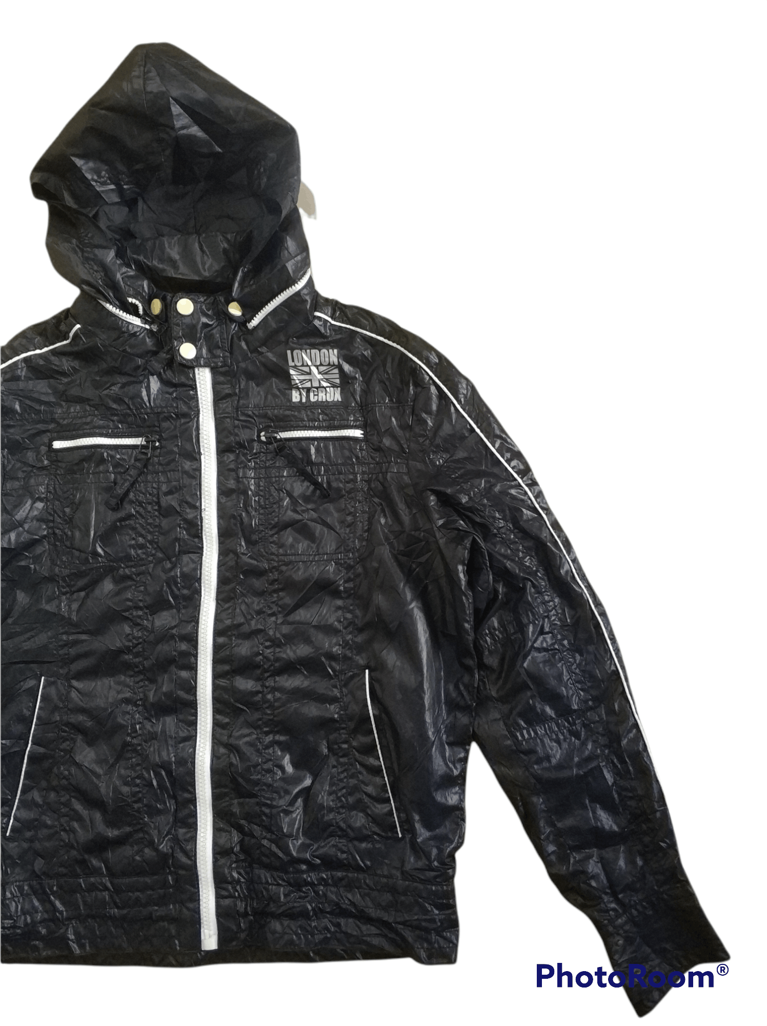 Japanese Brand 🔥Distressed Crux London Light Zipper Jacket Size US M / EU 48-50 / 2 - 4 Thumbnail