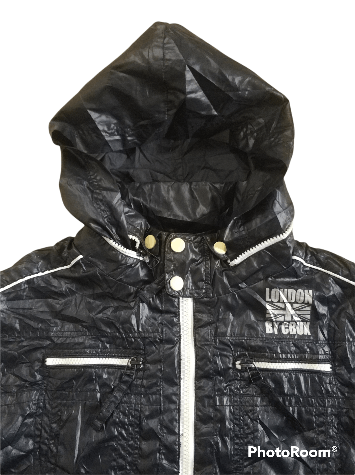 Japanese Brand 🔥Distressed Crux London Light Zipper Jacket Size US M / EU 48-50 / 2 - 8 Thumbnail
