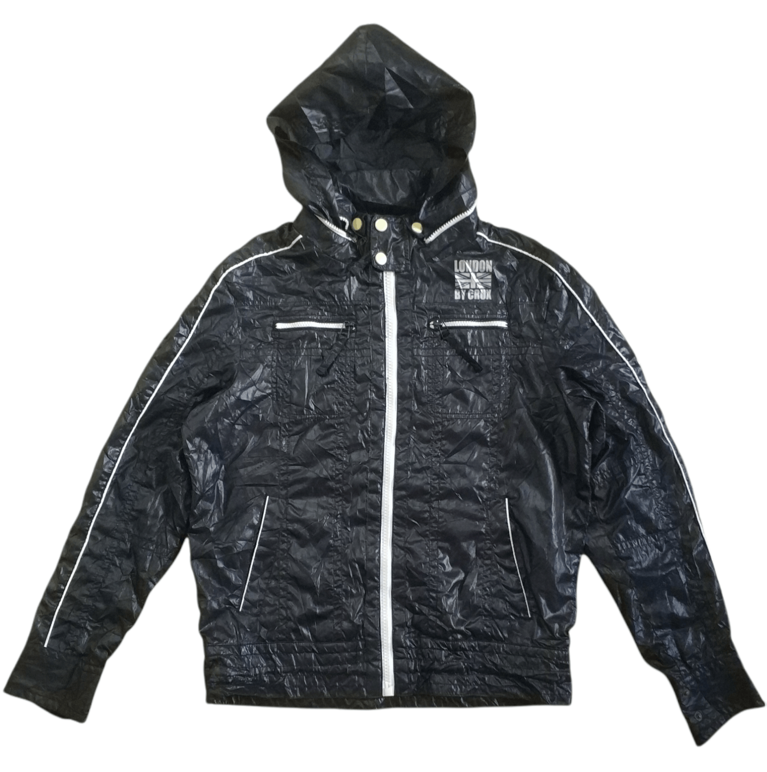 Japanese Brand 🔥Distressed Crux London Light Zipper Jacket Size US M / EU 48-50 / 2 - 3 Thumbnail