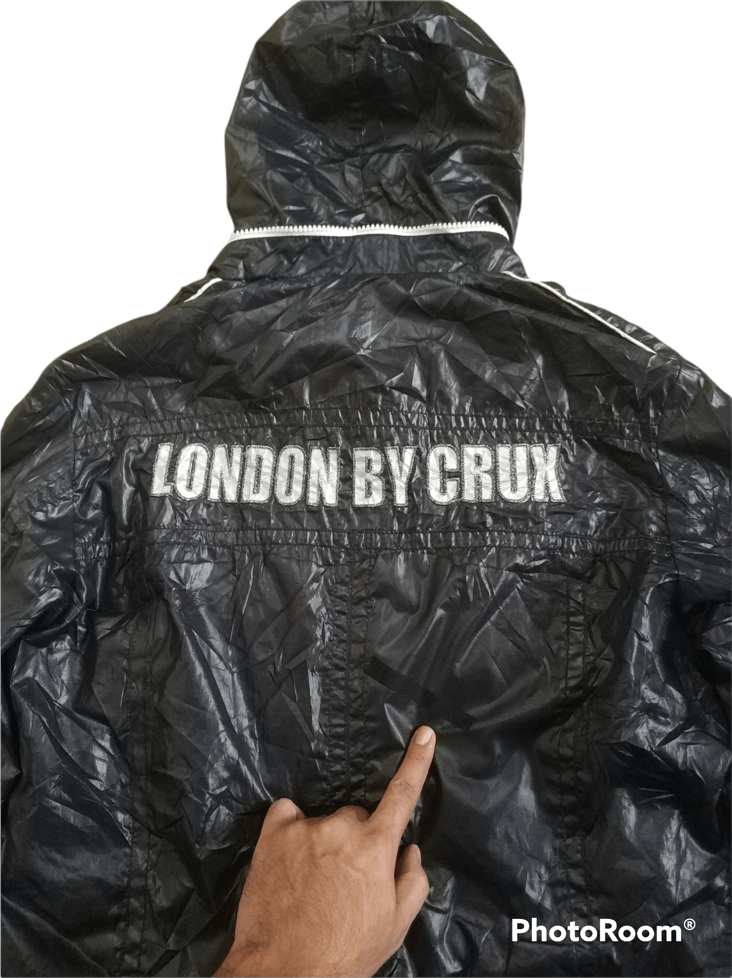 Japanese Brand 🔥Distressed Crux London Light Zipper Jacket Size US M / EU 48-50 / 2 - 6 Thumbnail