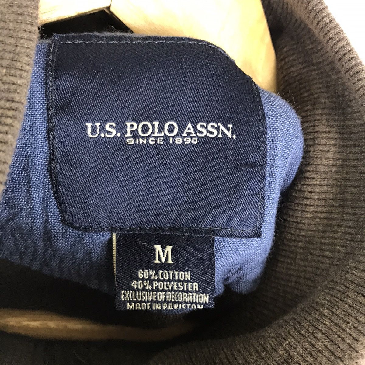 U.S. Polo Assn. Vintage 90s US Polo Assn Small Pony Half Zipper Sweatshirt Size US M / EU 48-50 / 2 - 5 Thumbnail