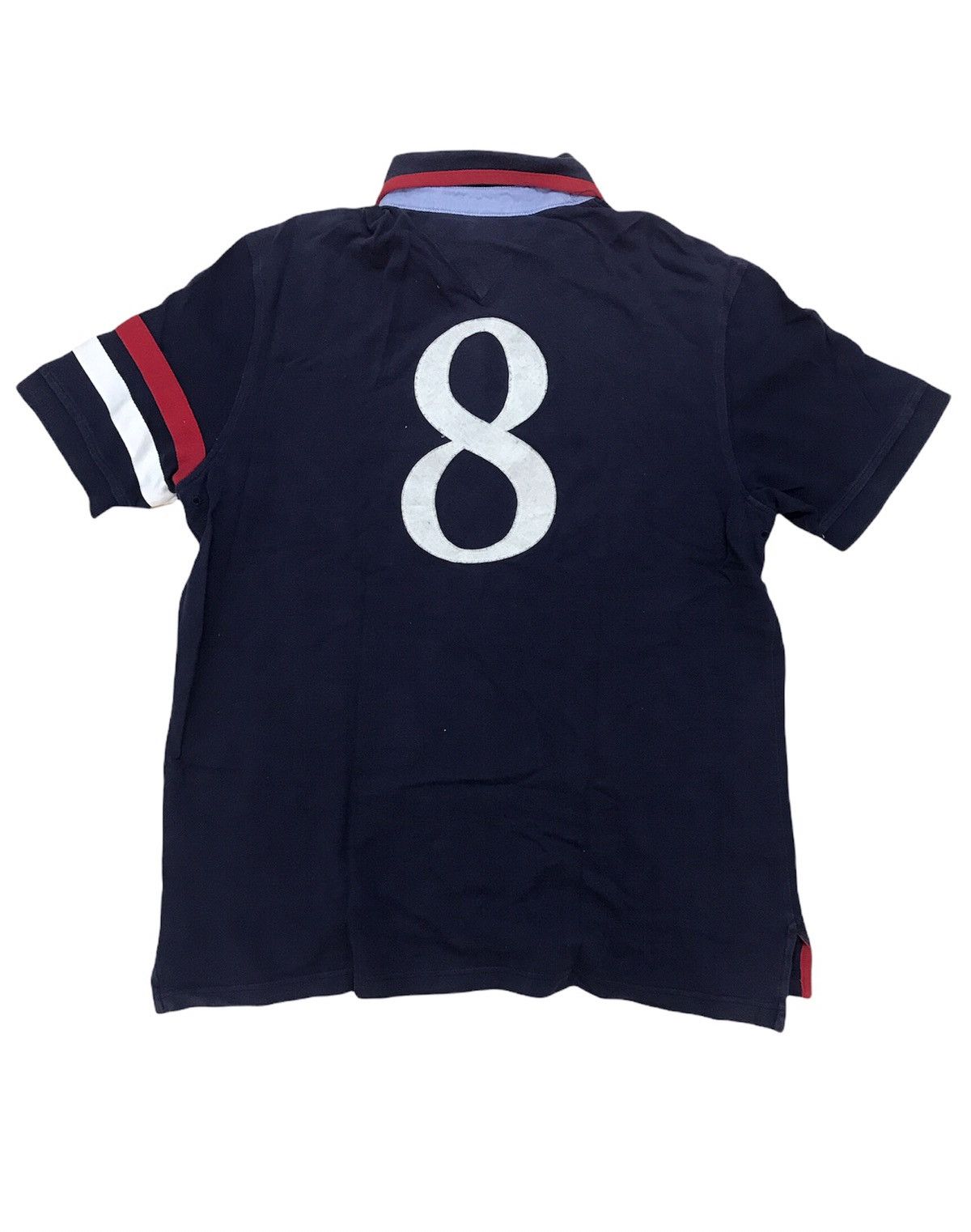 Tommy Hilfiger Vintage Tommy Hilfiger Polo Shirt Big Logo Rare Streetwear Size US L / EU 52-54 / 3 - 3 Thumbnail