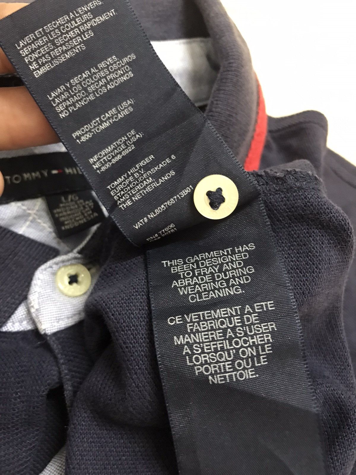 Tommy Hilfiger Vintage Tommy Hilfiger Polo Shirt Big Logo Rare Streetwear Size US L / EU 52-54 / 3 - 8 Thumbnail