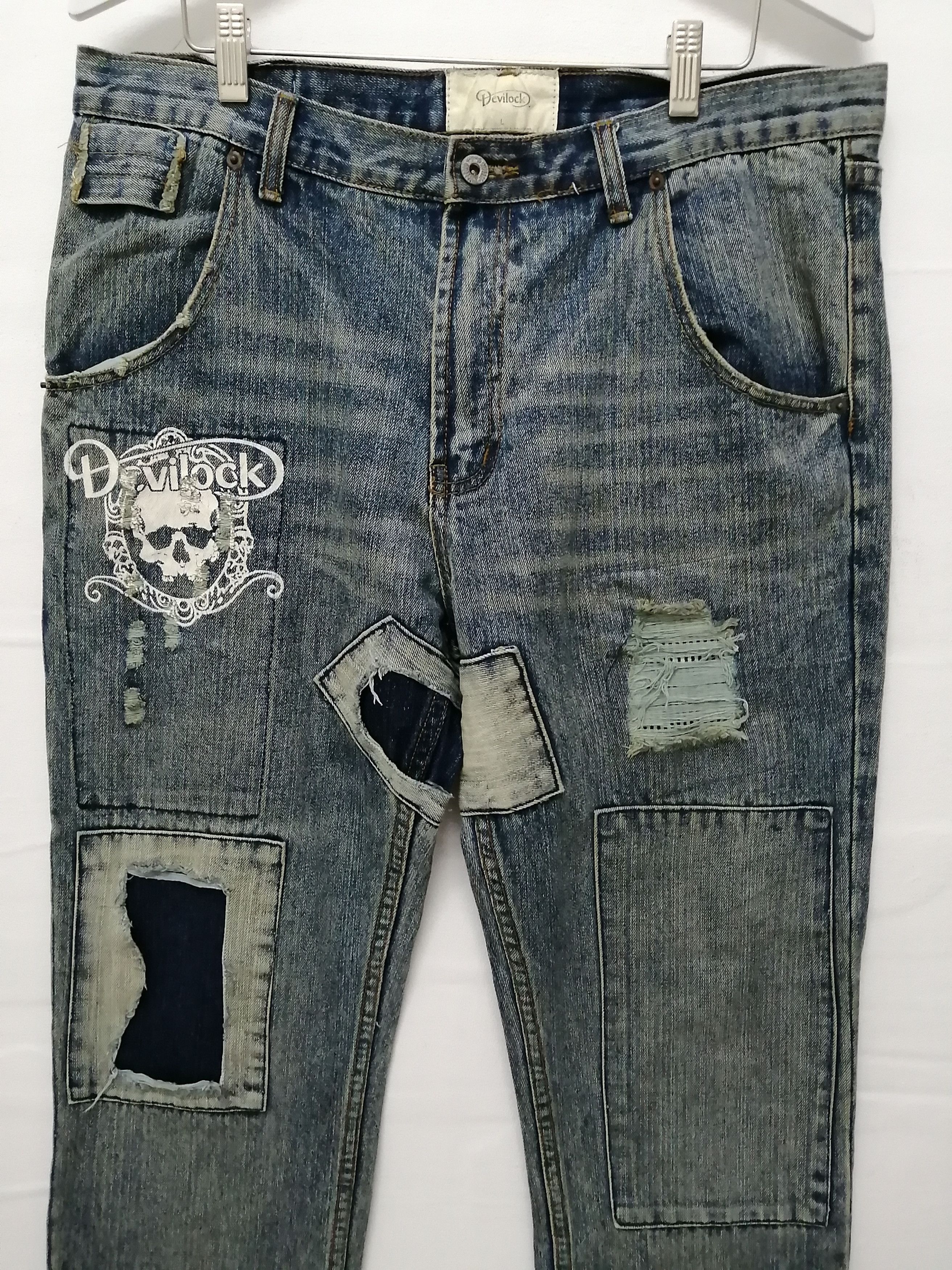 Devilock Japanese Brand DEVILOCK Distressed Jeans Size US 36 / EU 52 - 6 Thumbnail