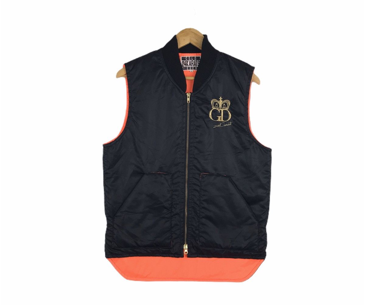 24 karats Sleeveless Zip Up Puffer Jacket