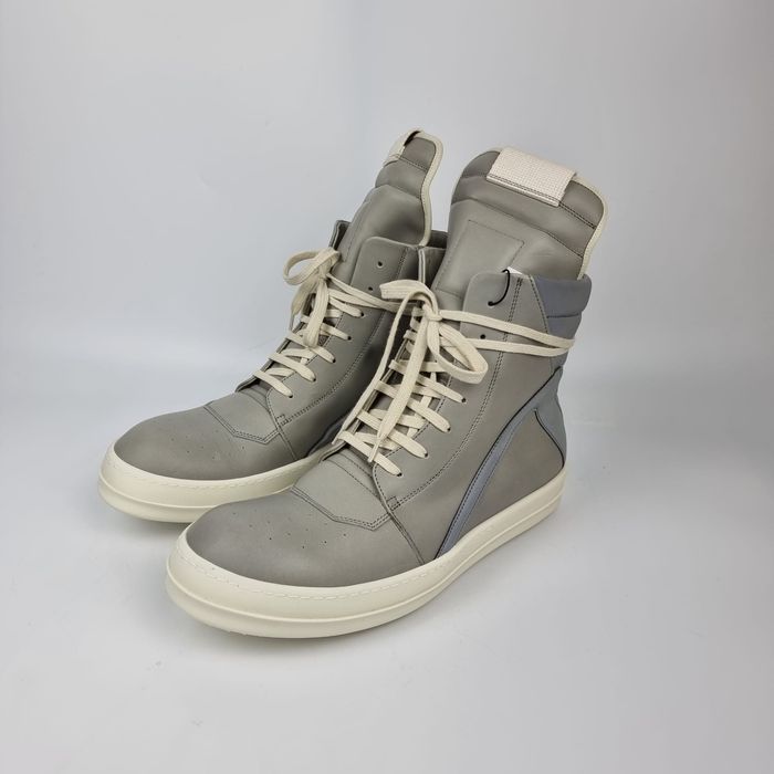 Rick Owens Rick Owens Geobasket Pearl/Reflex Sneakers New 43 | Grailed