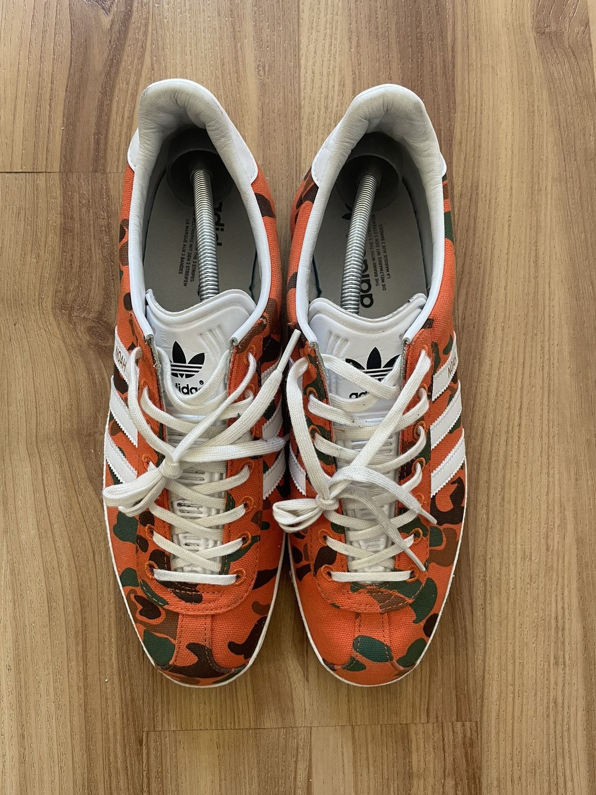 Adidas × Noah Noah Adidas Gazelle Orange Duck Camo Size US 11.5 / EU 44-45 - 2 Thumbnail