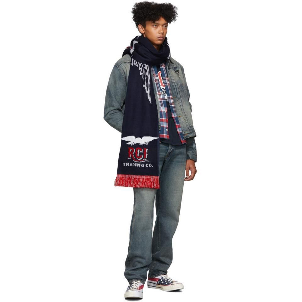 Reese Cooper Reese Cooper RCI Blue Scarf Size ONE SIZE - 1 Thumbnail