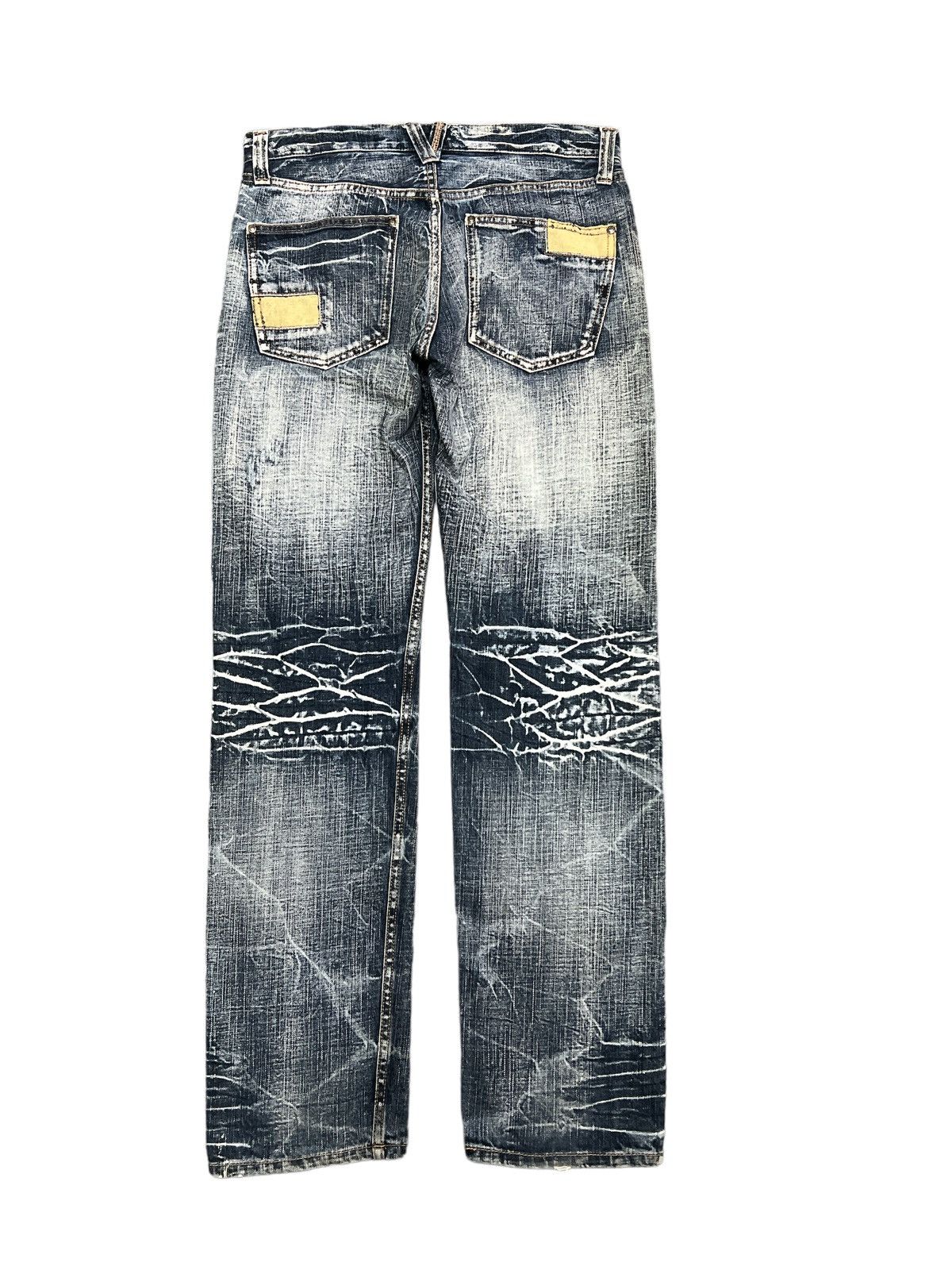 Japanese Brand SICK💥THRASHED RIPPED SORRRIDERE DISTRESSED DENIM PANT Size US 31 - 7 Thumbnail