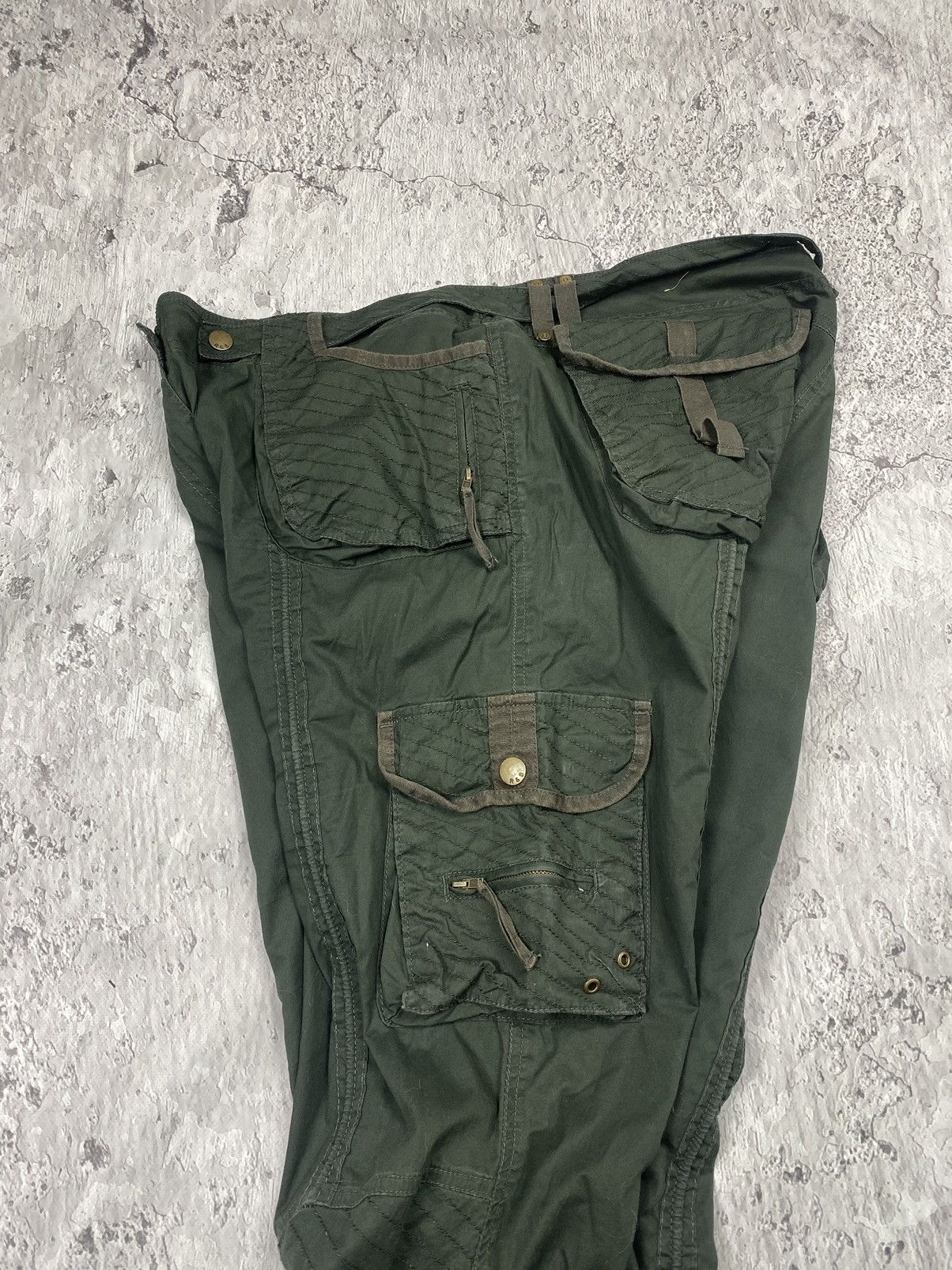 Vintage Vintage 90s NATO MILITARY CARGO Bondage Pants Size US 36 / EU 52 - 8 Thumbnail