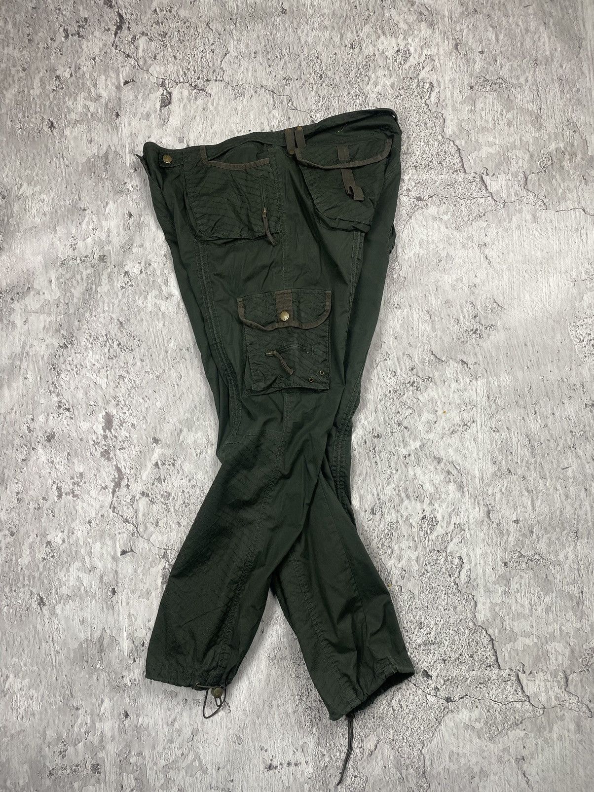 Vintage Vintage 90s NATO MILITARY CARGO Bondage Pants Size US 36 / EU 52 - 2 Thumbnail