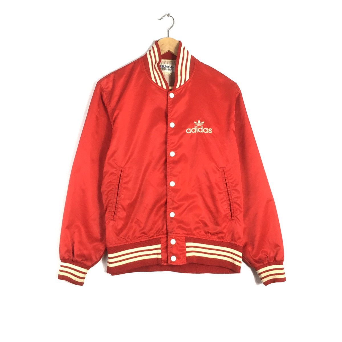 Adidas × Vintage Vintage Adidas Varsity Jacket Button Up Adidas Vintage Size US M / EU 48-50 / 2 - 1 Thumbnail