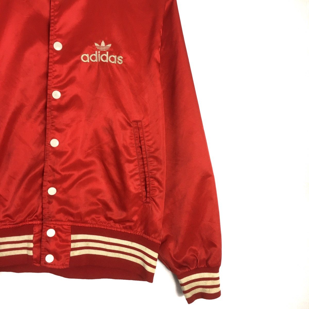 Adidas × Vintage Vintage Adidas Varsity Jacket Button Up Adidas Vintage Size US M / EU 48-50 / 2 - 4 Thumbnail