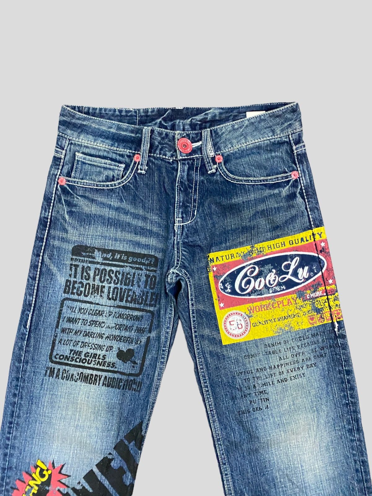 Japanese Brand Japanese CO & LU Hysteric Style Patches Denim Pants Size US 28 / EU 44 - 3 Thumbnail