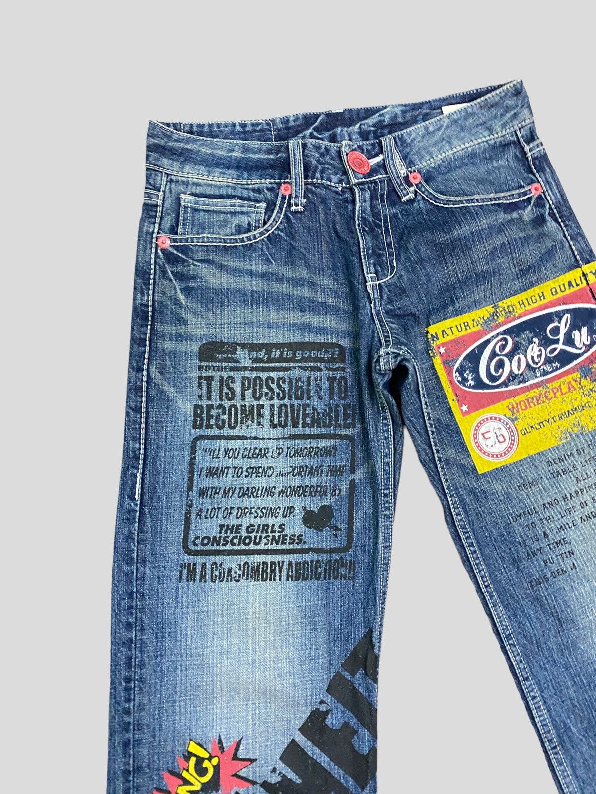 Japanese Brand Japanese CO & LU Hysteric Style Patches Denim Pants Size US 28 / EU 44 - 7 Thumbnail