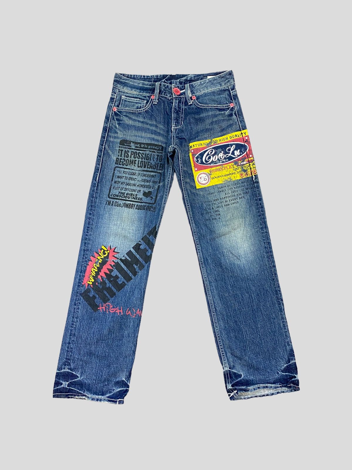 Japanese Brand Japanese CO & LU Hysteric Style Patches Denim Pants Size US 28 / EU 44 - 1 Thumbnail