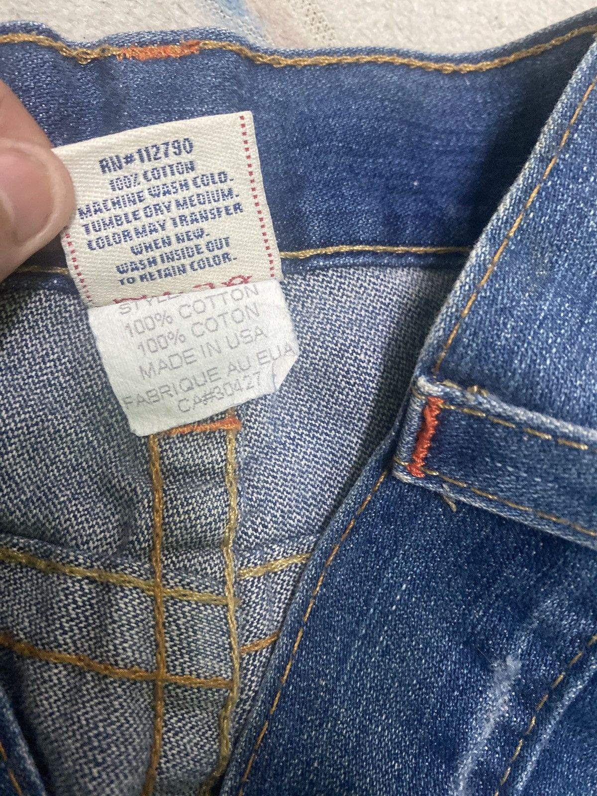 True Religion FLARE JEANS TRUE RELIGION JOEY SECTION DISTRESSED DENIM Size US 27 - 13 Thumbnail