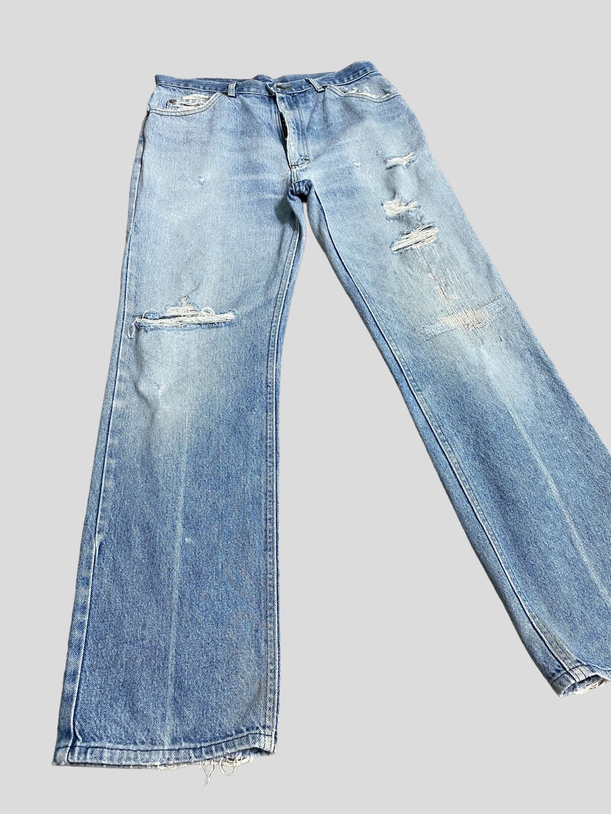Lee VINTAGE LEE DISTRESSED DENIM Size US 30 / EU 46 - 1 Thumbnail
