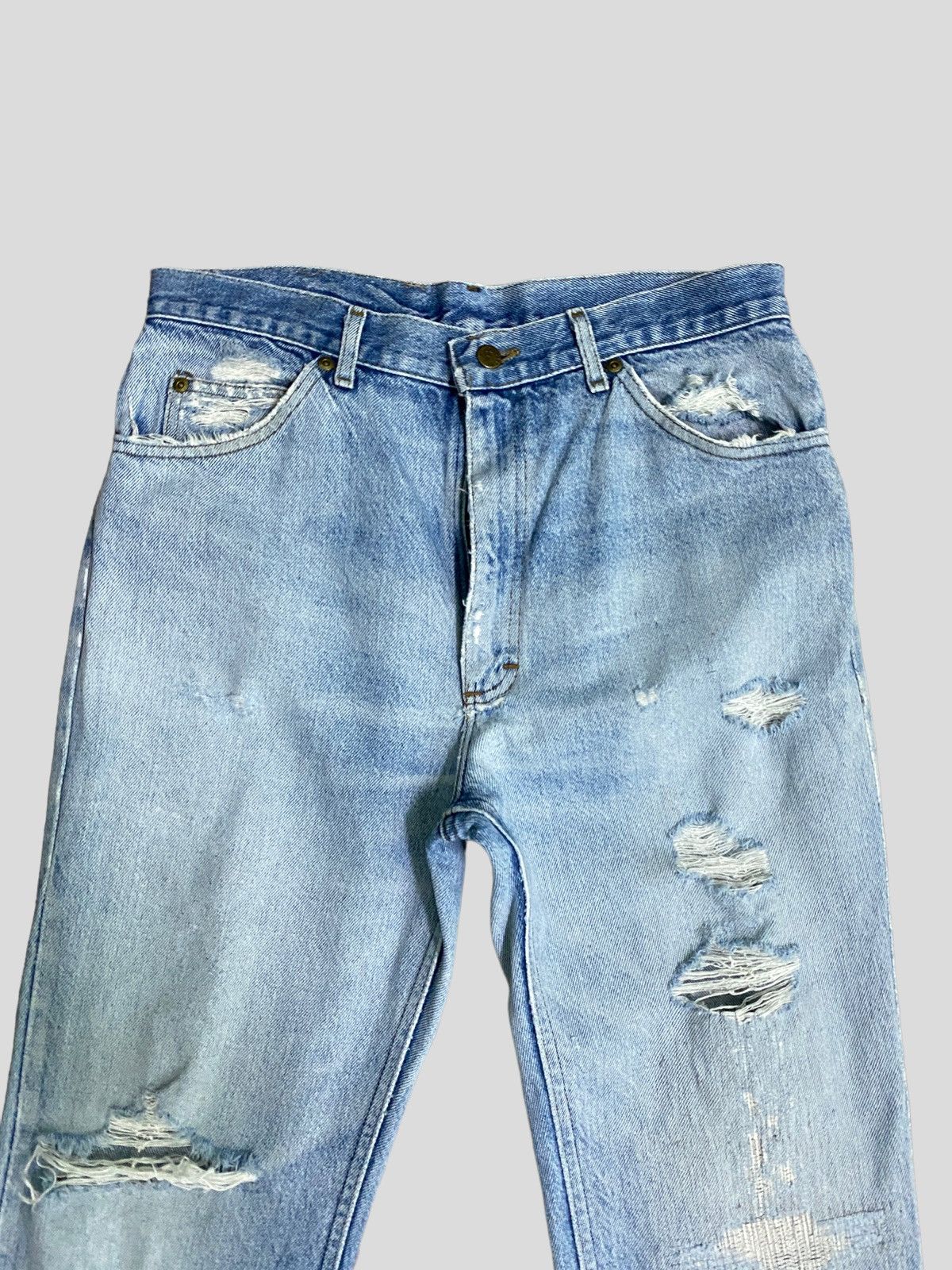 Lee VINTAGE LEE DISTRESSED DENIM Size US 30 / EU 46 - 4 Thumbnail