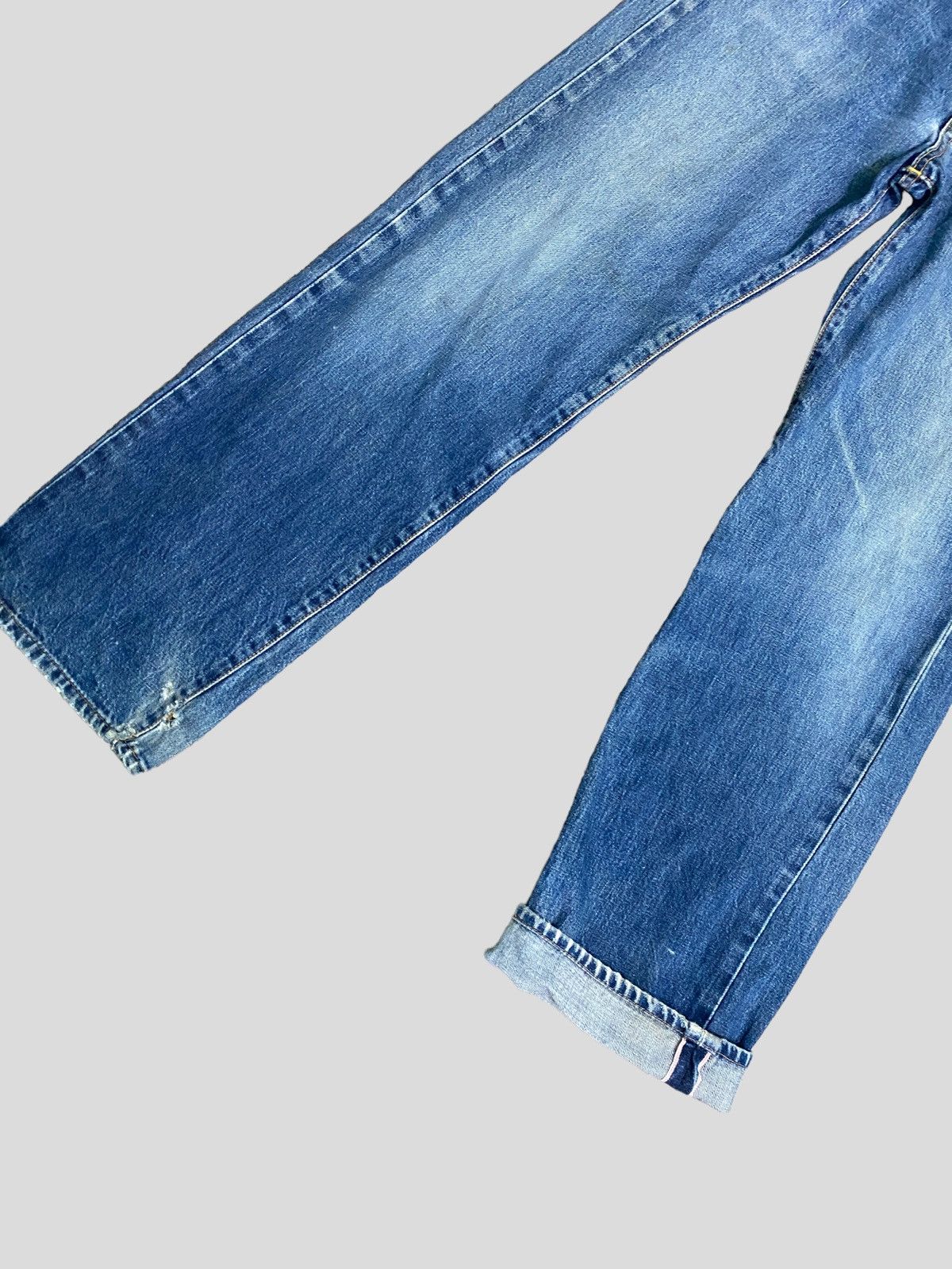 Edwin VINTAGE SELVEDGE EDWIN 505 DISTRESSED DENIM Size US 29 - 5 Thumbnail