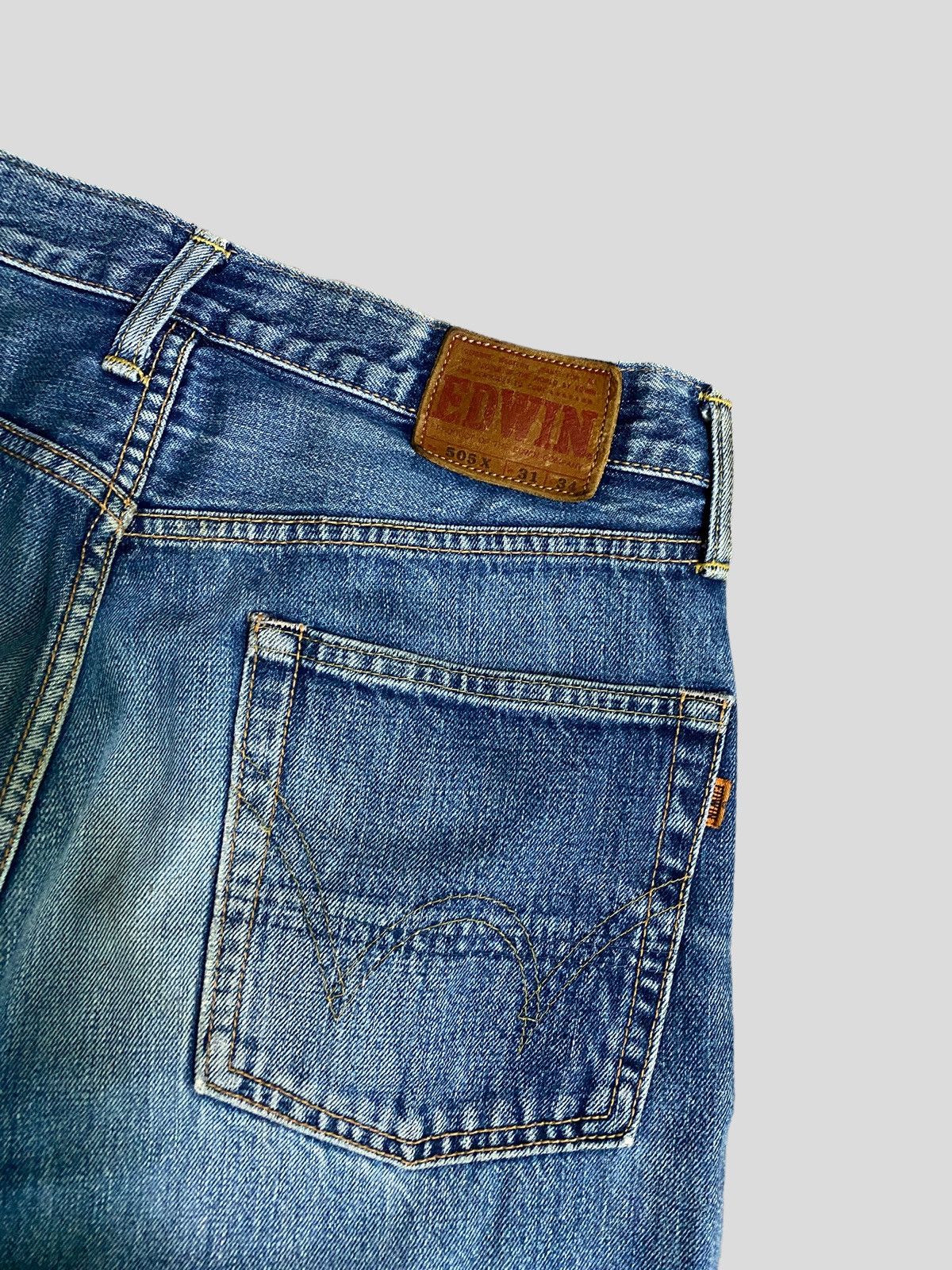 Edwin VINTAGE SELVEDGE EDWIN 505 DISTRESSED DENIM Size US 29 - 12 Thumbnail