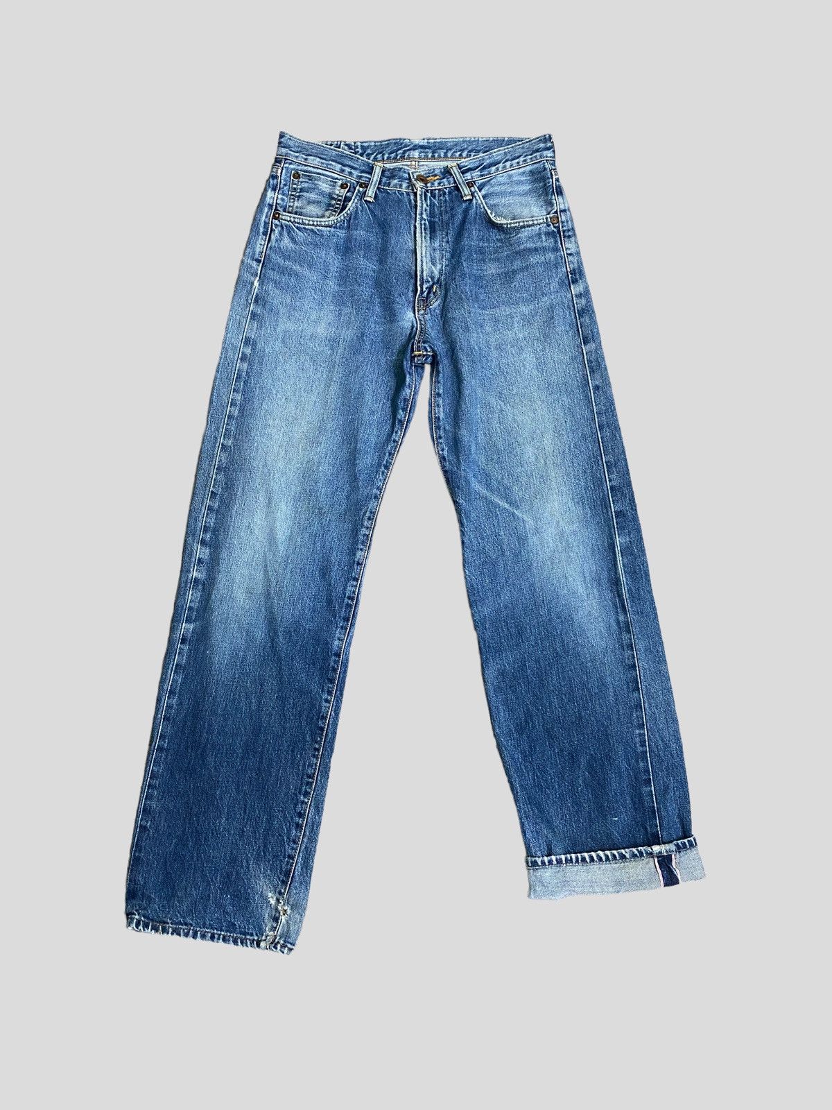 Edwin VINTAGE SELVEDGE EDWIN 505 DISTRESSED DENIM Size US 29 - 2 Thumbnail