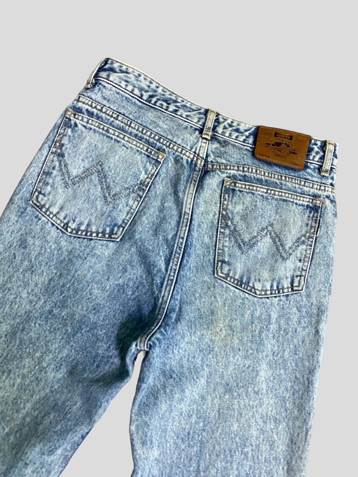 Edwin × Vintage VINTAGE SKINNY EDWIN ACID WASH RUSTY JEANS Size US 27 - 14 Thumbnail