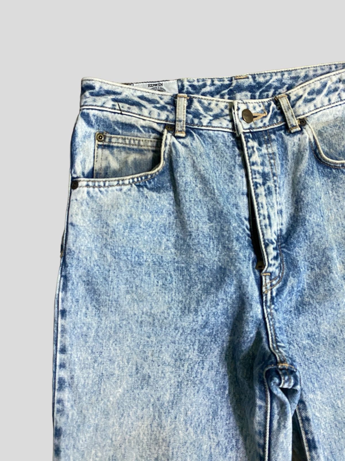 Edwin × Vintage VINTAGE SKINNY EDWIN ACID WASH RUSTY JEANS Size US 27 - 5 Thumbnail