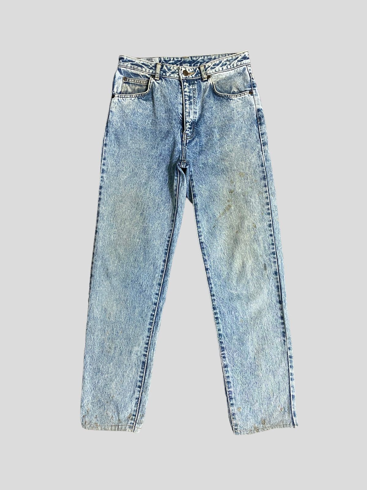 Edwin × Vintage VINTAGE SKINNY EDWIN ACID WASH RUSTY JEANS Size US 27 - 1 Thumbnail