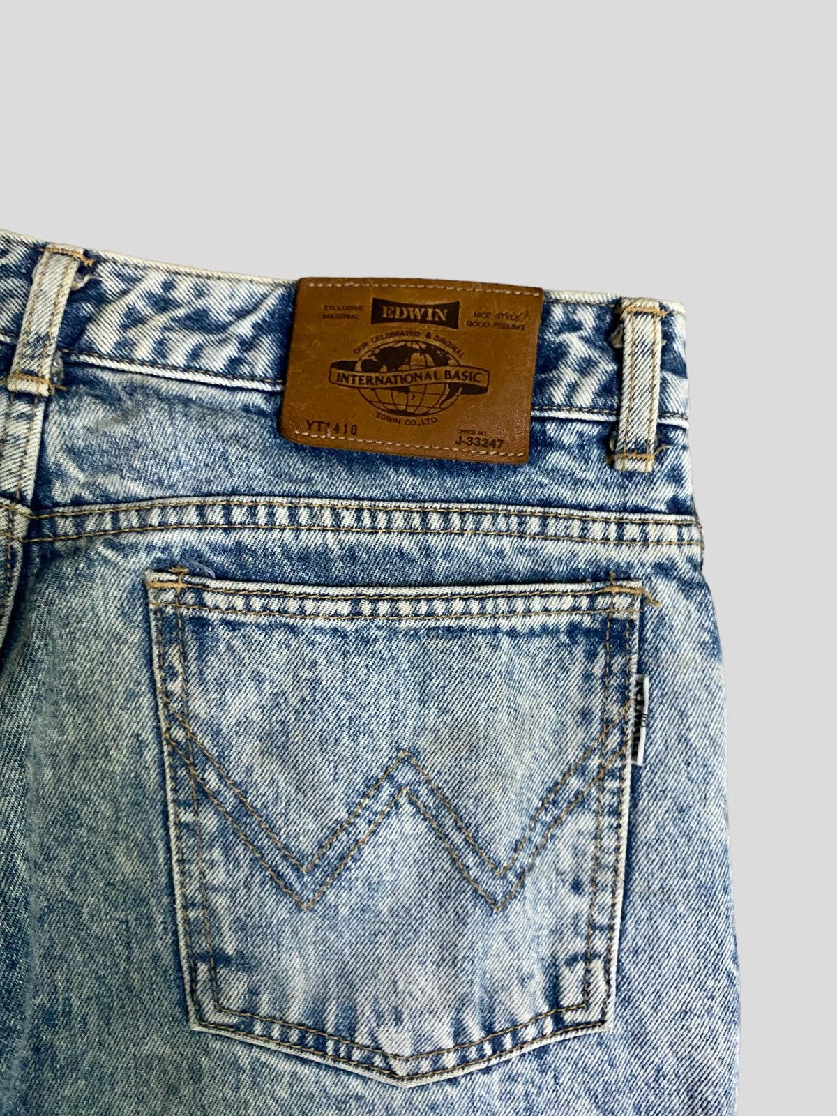 Edwin × Vintage VINTAGE SKINNY EDWIN ACID WASH RUSTY JEANS Size US 27 - 15 Thumbnail