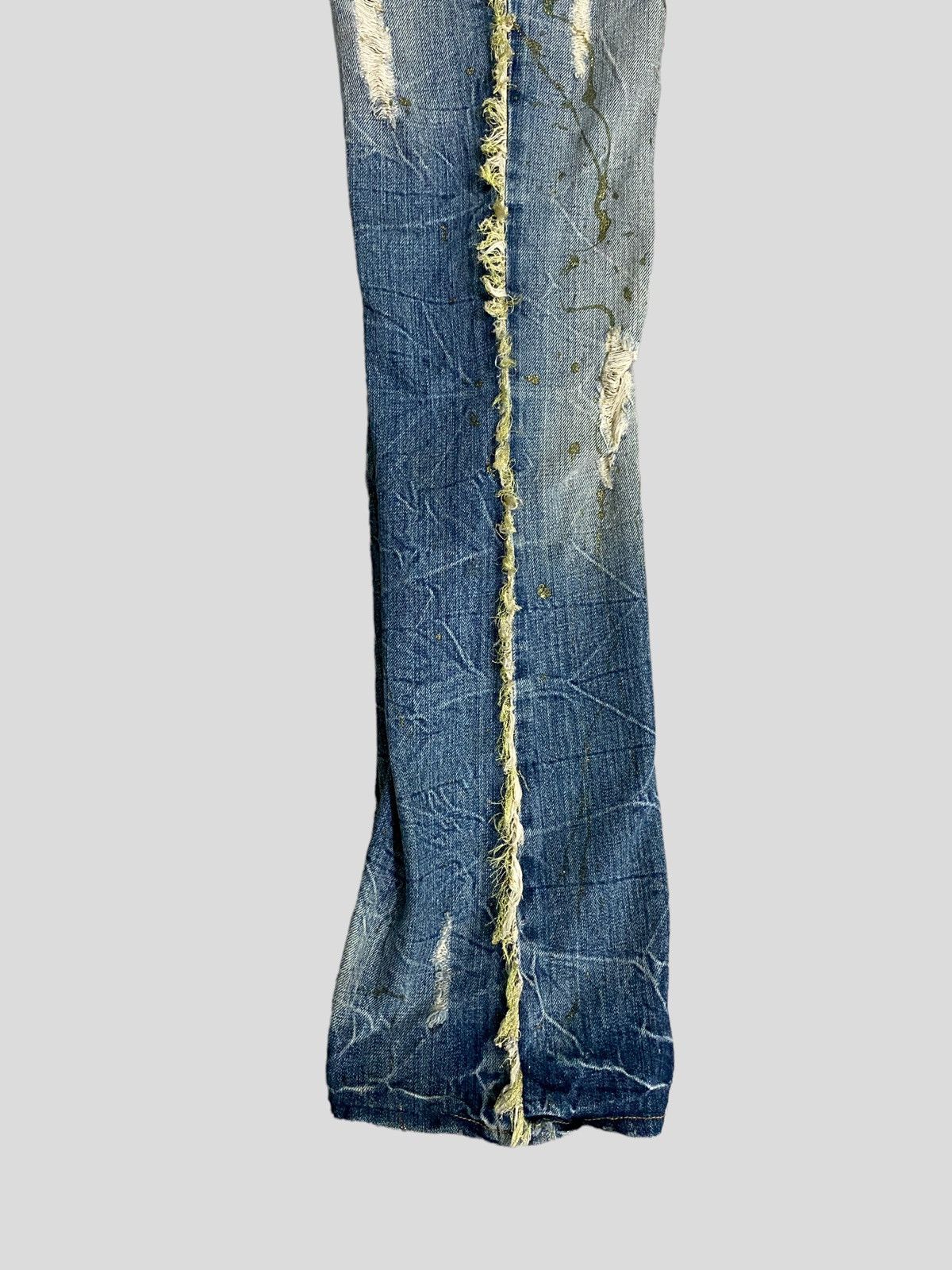 Japanese Brand VINTAGE FLARE JEANS MIDAS LOW RISE GLITTER SPLASH BOOT CUT Size US 29 - 14 Thumbnail